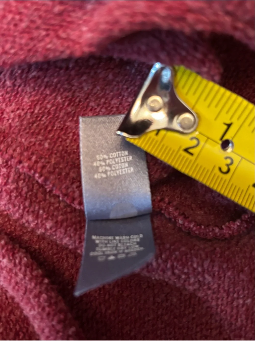aerie Red Crewneck Sweatshirt with Puffed Ballon Sleeves Cotton Comfort Medium